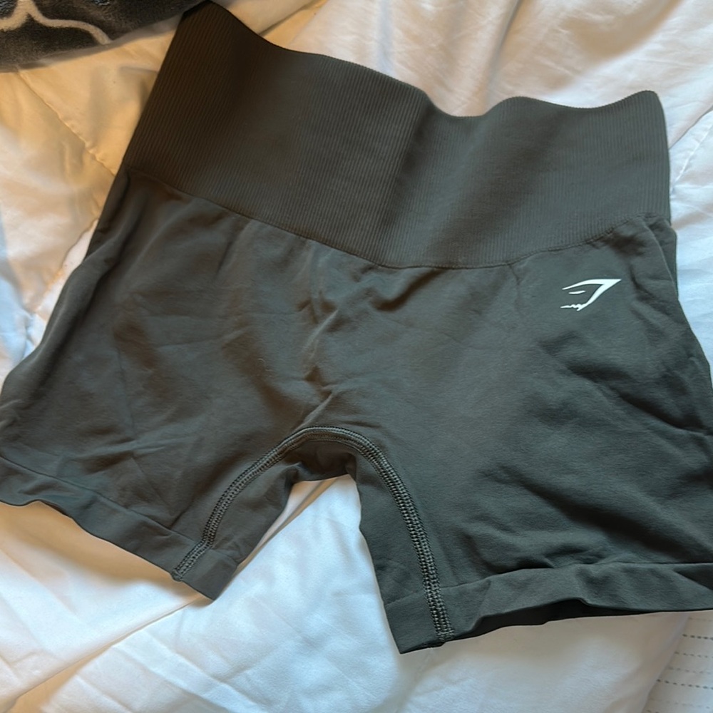 Gymshark Olive Seamless Bike Shorts